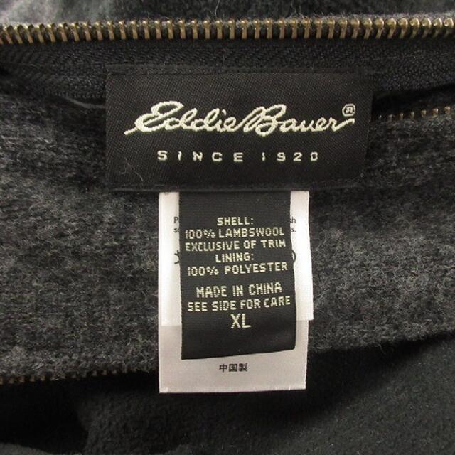 Eddie Bauer(エディーバウアー)のエディーバウアーニット セーター ジャケット ウール グレー XL ■SM0 メンズのトップス(ニット/セーター)の商品写真