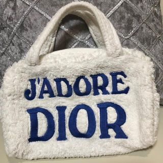 ◆極美品◆Christian Dior タオルバッグ トロッター柄