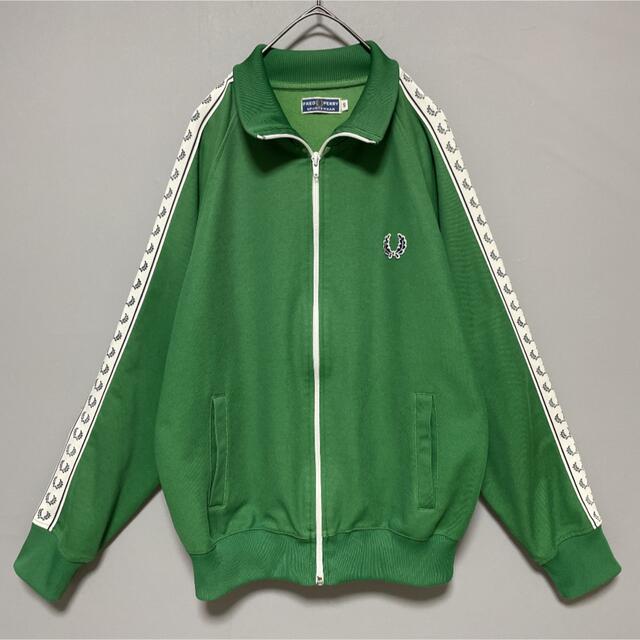 【極希少】80sフレッドペリー fred perry トラックジャケット 紺　緑