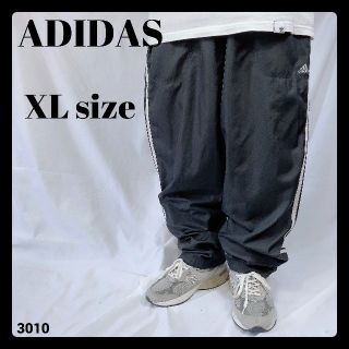 アディダス(adidas)のUSA古着 アディダス adidas トラックパンツ ジャージ 黒 ライン XL(その他)