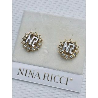 ニナリッチ(NINA RICCI)のN425 ニナリッチ NINA RICCI イヤリング ラインストーン ゴールド(イヤリング)