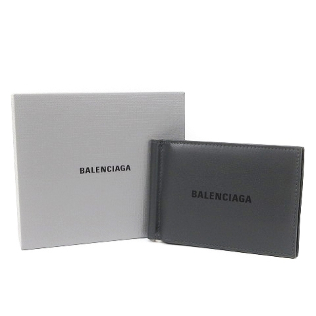 正規店得価 Balenciaga - バレンシアガ マネークリップ 財布 ロゴ