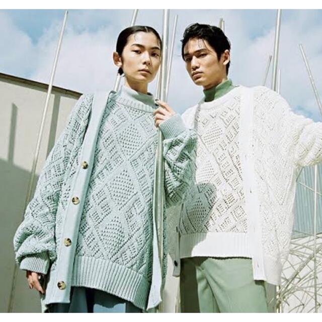 限定セールHOT STUDIOUS - LINOH 22SS CROCHETED LACE KNIT CARDIGANの