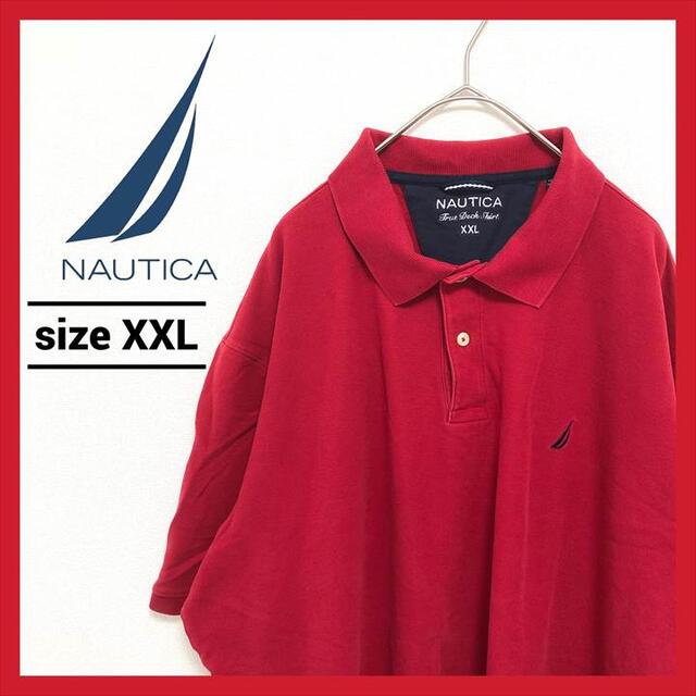 NAUTICA(ノーティカ)の90s 古着 ノーティカ ポロシャツ 刺繍ロゴ オーバーサイズ 2XL メンズのトップス(ポロシャツ)の商品写真