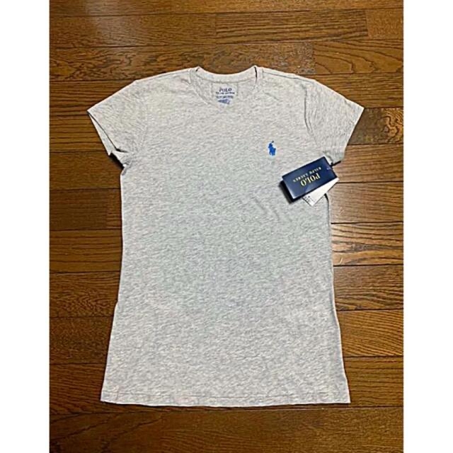 Ralph Lauren(ラルフローレン)の【新品】ラルフローレン クルーネックTシャツ XS  グレー レディースのトップス(Tシャツ(半袖/袖なし))の商品写真