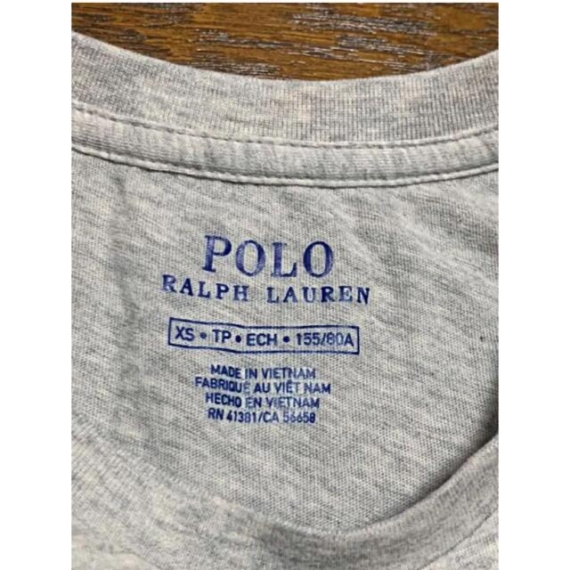 Ralph Lauren(ラルフローレン)の【新品】ラルフローレン クルーネックTシャツ XS  グレー レディースのトップス(Tシャツ(半袖/袖なし))の商品写真