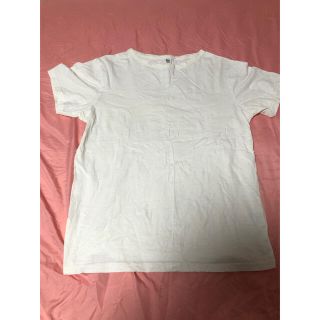 tシャツ 綿100 メンズ　Tシャツ　無地　白　半袖　夏(Tシャツ/カットソー(半袖/袖なし))