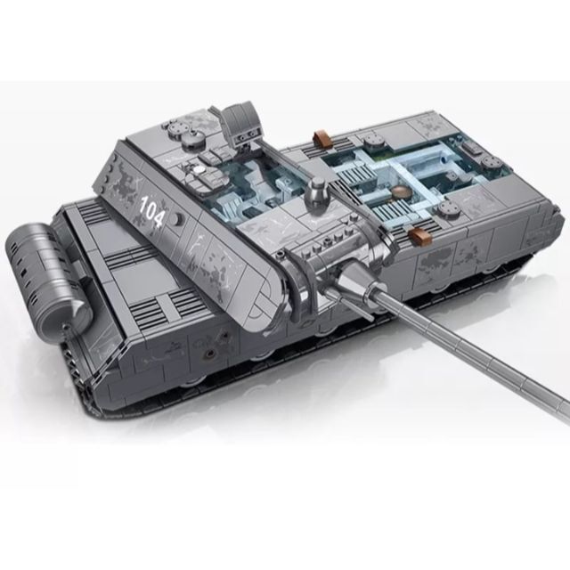 箱なし ブロック互換 WW2 パンツァー Ⅷ号戦車 マウス ドイツ軍 ...