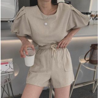 スペシャルプライス 【セット】 パフスリーブ ビジュー ショート