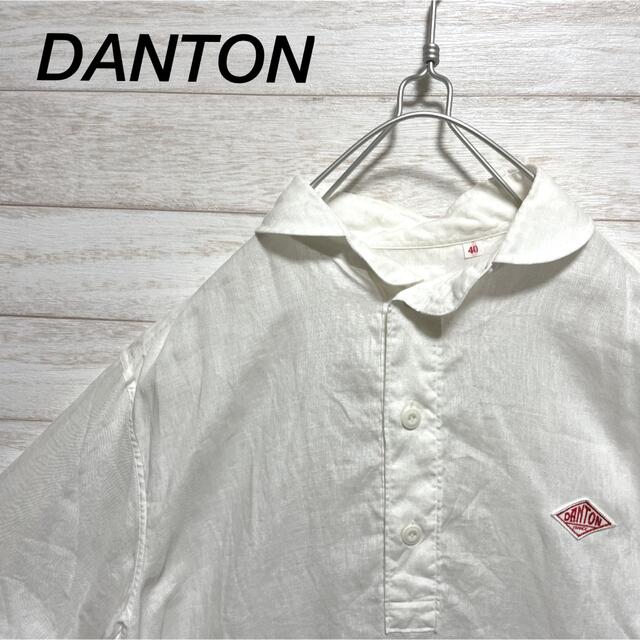 DANTON(ダントン)の2020SS DANTON リネンプルオーバーシャツ 麻 丸襟 半袖シャツ メンズのトップス(シャツ)の商品写真