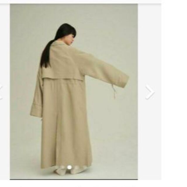 TODAYFUL(トゥデイフル)のENOF  long coat  　ライトカーキ レディースのジャケット/アウター(トレンチコート)の商品写真