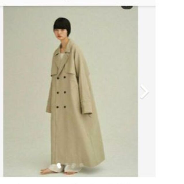 TODAYFUL(トゥデイフル)のENOF  long coat  　ライトカーキ レディースのジャケット/アウター(トレンチコート)の商品写真