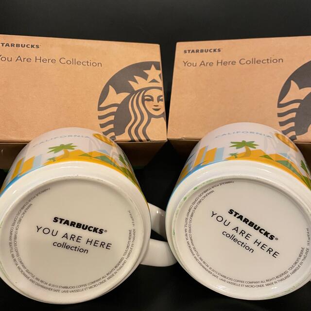 Starbucks Coffee(スターバックスコーヒー)のお値下げ‼️【二つセット】スタバ　カリフォルニア限定マグ インテリア/住まい/日用品のキッチン/食器(グラス/カップ)の商品写真