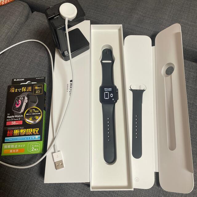 APPLE WATCH 3 GPSモデル SGAL BK130-200