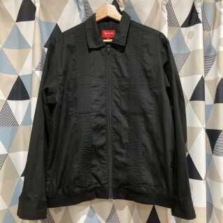 Supreme pin Tuck Zip Up shirt