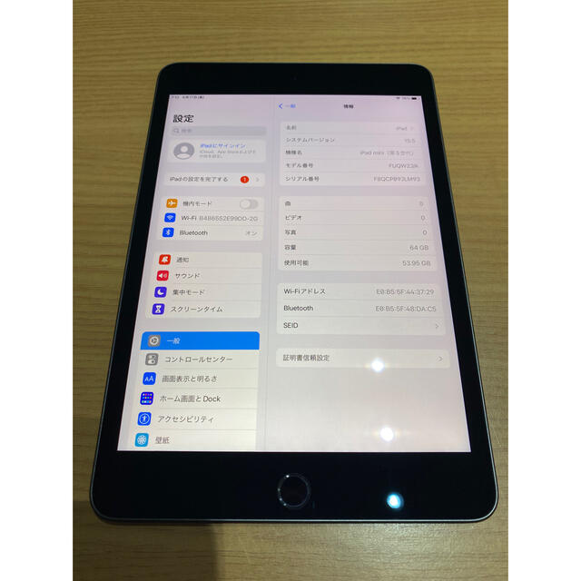 美品 iPad mini5 64GB Wi-Fi  Apple 送料無料 1