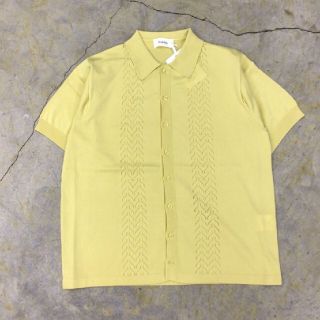 アレッジ(ALLEGE)の美品 Ernie Palo 22ss S/S Knit -Yellow-(ポロシャツ)