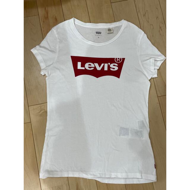 Levi's(リーバイス)のLevi’s Tシャツ　XS  ロゴT 白Tシャツ レディースのトップス(Tシャツ(半袖/袖なし))の商品写真