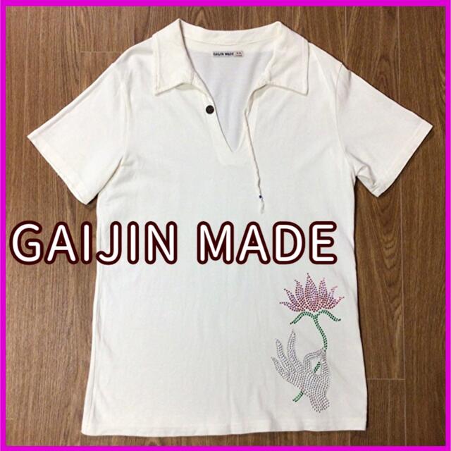 GAIJIN MADE(ガイジンメイド)のGAIJIN MADE ガイジンメイド スキッパーカットソー メンズ 白 M 綿 メンズのトップス(Tシャツ/カットソー(半袖/袖なし))の商品写真