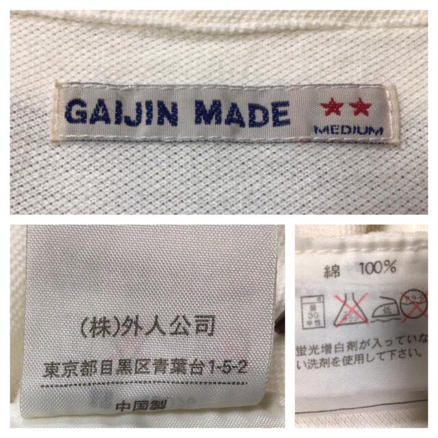 GAIJIN MADE(ガイジンメイド)のGAIJIN MADE ガイジンメイド スキッパーカットソー メンズ 白 M 綿 メンズのトップス(Tシャツ/カットソー(半袖/袖なし))の商品写真