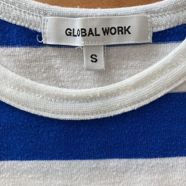 GLOBAL WORK(グローバルワーク)のボーダー 半袖Tシャツ 100cm キッズ/ベビー/マタニティのキッズ服男の子用(90cm~)(Tシャツ/カットソー)の商品写真