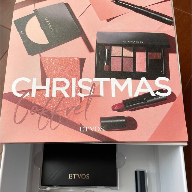 限定品ETVOS クリスマスコフレミネラルアイ&チークカラーパレットとアイクレヨン