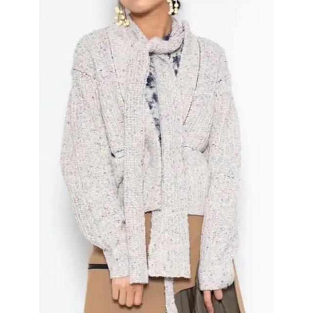 TOGA(トーガ)のTOGA PULLA Tweed Knit Cardigan トーガプルラ レディースのトップス(カーディガン)の商品写真