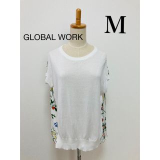 グローバルワーク(GLOBAL WORK)のグローバルワーク　バック花柄カットソー(カットソー(半袖/袖なし))