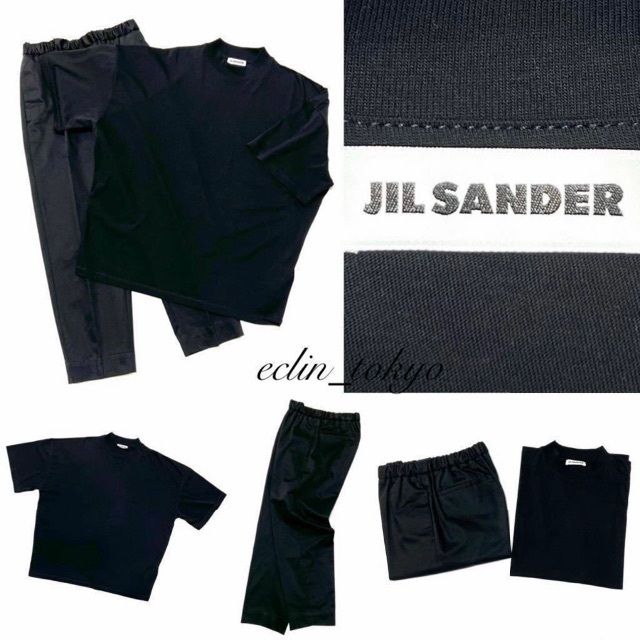 Jil Sander - JIL SANDER  2点セット クロップドパンツ モックネック E3549