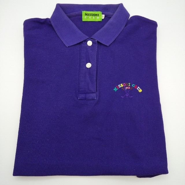 MISSONI(ミッソーニ)のミッソーニ　ポロシャツ　半袖　パープル　紫 レディースのトップス(ポロシャツ)の商品写真