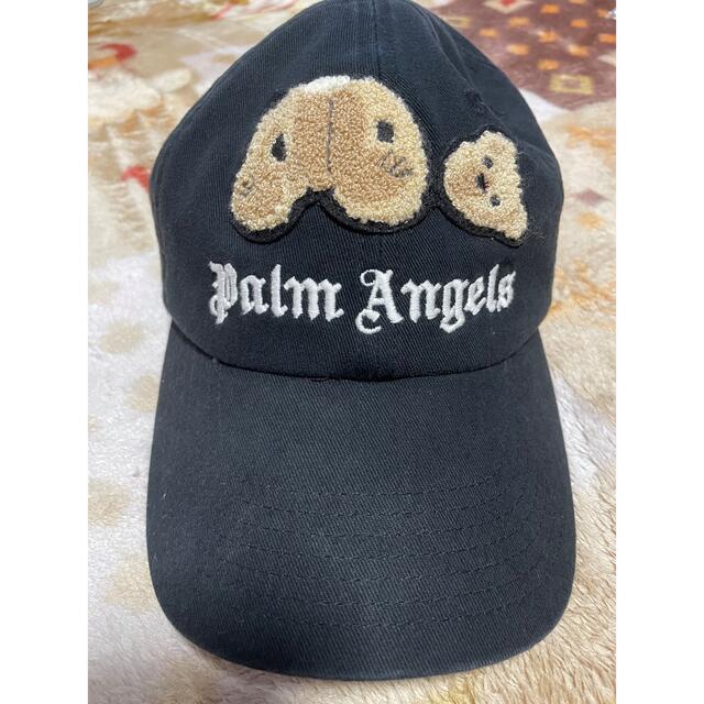 Palm Angels コットン ベースボールキャップ ベアパッチ