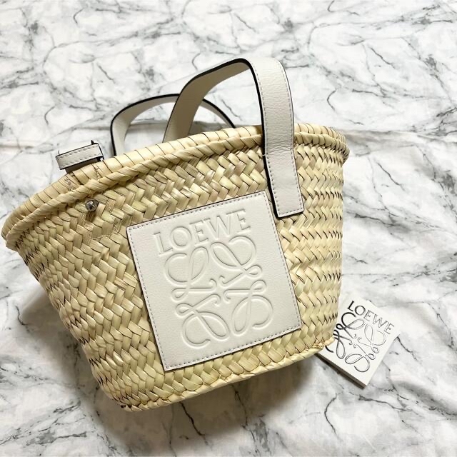 LOEWE ロエベ <新品> クラシックバスケット カゴバッグ ホワイト