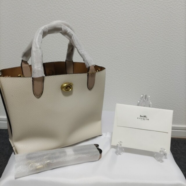 COACH コーチ ウィロウ トート 24 ショルダー WHITE ホワイト