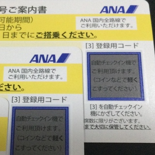エーエヌエー(ゼンニッポンクウユ)(ANA(全日本空輸))のANA  株主優待券　2枚　(その他)