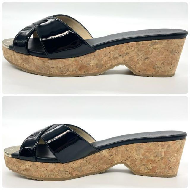未使用品✨ジミーチュウ コルクウェッジ サンダル 38(約25cm) 人気商品!-