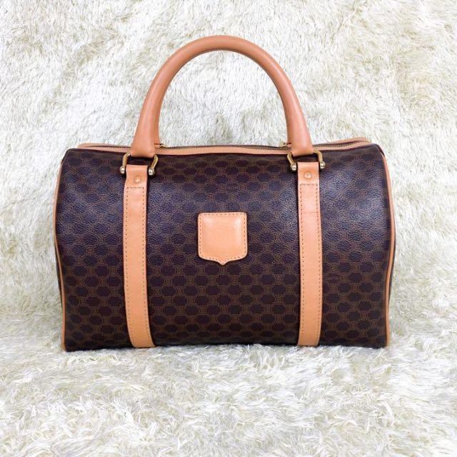 取扱店舗限定 ✨良品✨CELINE ハンドバッグ ミニボストン マカダム柄 取扱店舗限定 ✨良品✨CELINE ハンドバッグ ミニボストン マカダム柄