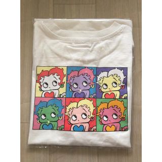 【新品】ベティちゃん Tシャツ バックプリント レトロ ホワイト(Tシャツ(半袖/袖なし))