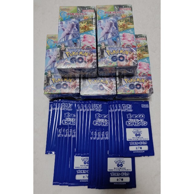 Pokémon GO 5 BOX プロモカード25パック シュリンク付 ポケモン