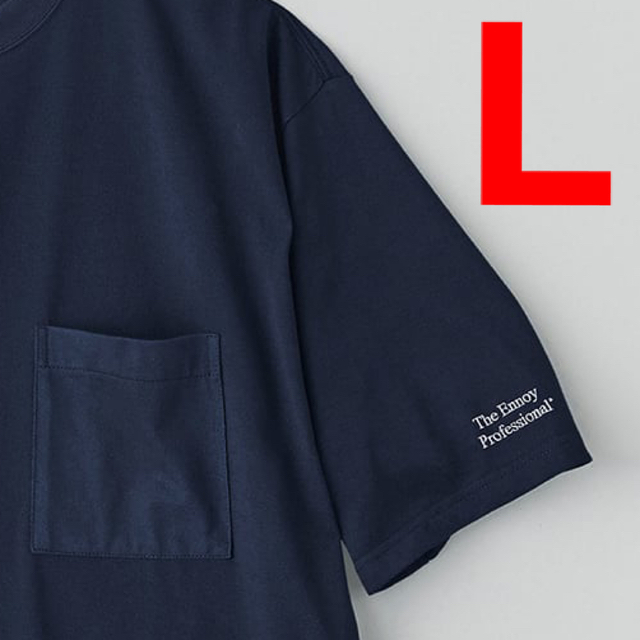 トップスENNOY Tシャツ NAVY ネイビー エンノイ L