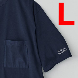 ENNOY Tシャツ NAVY ネイビー エンノイ L(Tシャツ/カットソー(半袖/袖なし))