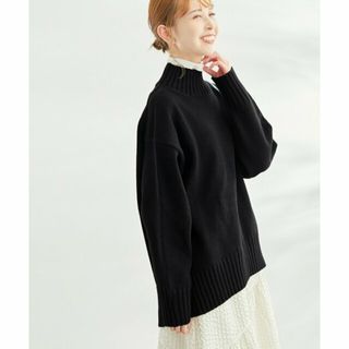 ロペピクニック(Rope' Picnic)の【ブラック（01）】【WEB限定カラーあり】バックスリットニットプルオーバー(ニット/セーター)