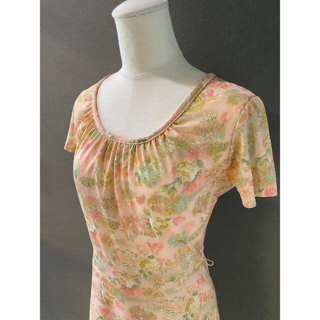 古着 アンティーク ビンテージ 70s USA 花柄 総柄 ワンピース 美品 古着 アンティーク ビンテージ 70s USA 花柄 総柄 ワンピース 美品
