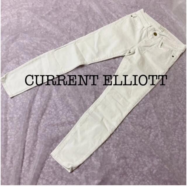 Current Elliott(カレントエリオット)のCURRENT ELLIOTT カレントエリオット　USA 　ホワイトデニム レディースのパンツ(デニム/ジーンズ)の商品写真