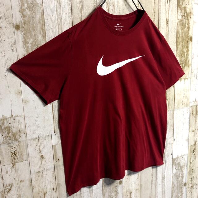 NIKE(ナイキ)のナイキ 表記XXL ビッグロゴ ワインレッド ボルドー ゆるダボ Tシャツ メンズのトップス(Tシャツ/カットソー(半袖/袖なし))の商品写真