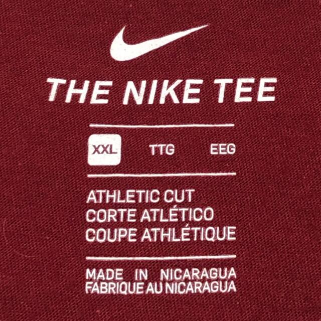 NIKE(ナイキ)のナイキ 表記XXL ビッグロゴ ワインレッド ボルドー ゆるダボ Tシャツ メンズのトップス(Tシャツ/カットソー(半袖/袖なし))の商品写真