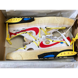 OFF-WHITE - 29cm Off-White Nike Blazer Low White Redの通販 by ...