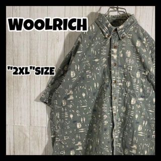 ウールリッチ(WOOLRICH)のウールリッチ　総柄　BDシャツ　柄シャツ　ビッグサイズ　胸ポケ　アウトドア柄(シャツ)