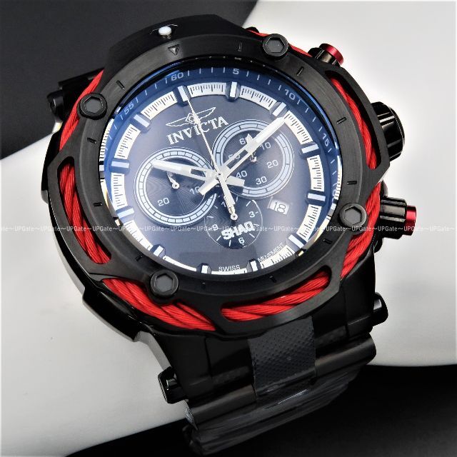 INVICTA(インビクタ)の最強シリーズ★人気の黒赤カラー INVICTA SHAQ 33662 メンズの時計(腕時計(アナログ))の商品写真