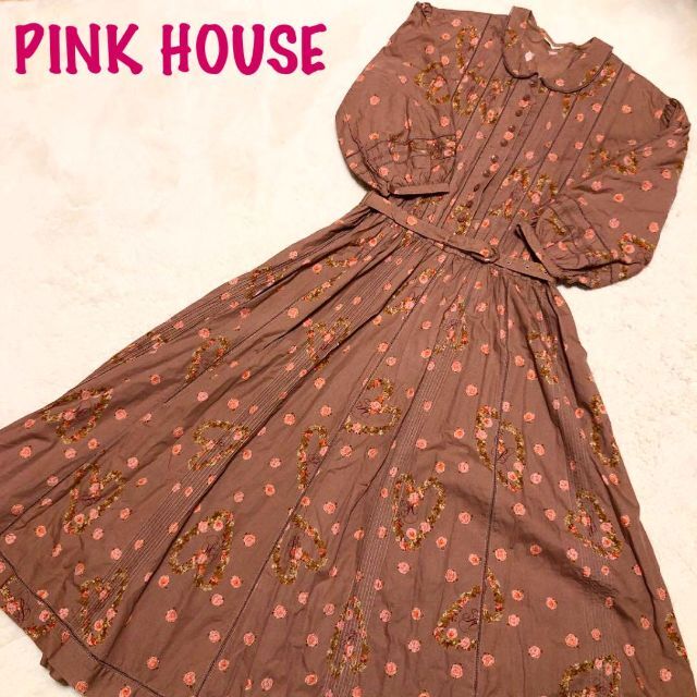 和風 【新品タグ付】PINKHOUSE 薔薇 ロングワンピース - 通販 - www