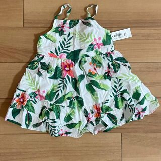 オールドネイビー(Old Navy)の新品未使用タグ付き　Old Navy 花柄ワンピース　サイズ3-6month(ワンピース)